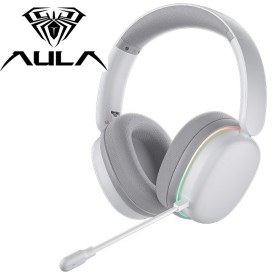 AULA G7 PRO 7.1 Surround Tri-mode RGB Wireless Gaming Headset White
