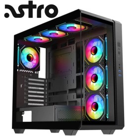 Astro AGC-U31A 4xARGB Fans Tempered Glass PCIe ATX Gaming Case