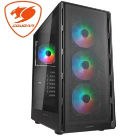 COUGAR AIRFACE PURE RGB E-ATX 3 Pre-Installed Gaming Casing Black