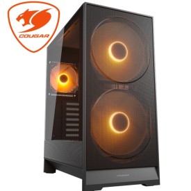 COUGAR AIRFACE 180 Pre-installed 2 Fans ATX Gaming Casing White