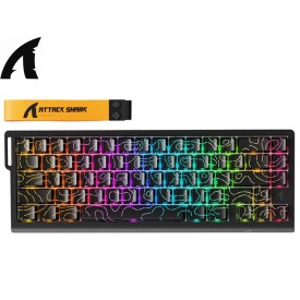 AttackShark X68PRO HE Wireless Rapid Trigger Magnetic Gaming Keyboard Black Line