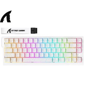AttackShark X68PRO HE Wireless Rapid Trigger Magnetic Gaming Keyboard White Line