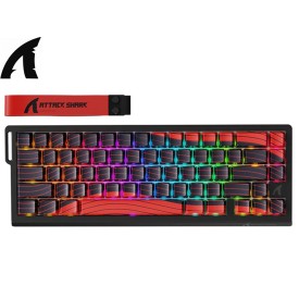 AttackShark X68PRO HE Wireless Rapid Trigger Magnetic Gaming Keyboard Red Line