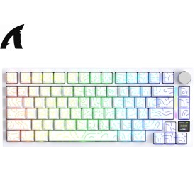 ATTACK SHARK X820Ultra Gift Switch Tri-mode Gasket Mechanical Keyboard White Contours