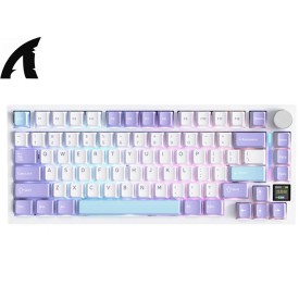 ATTACKSHARK X820Ultra Shark Switch Tri-mode Gasket Mechanical Wireless Gaming Keyboard Star White