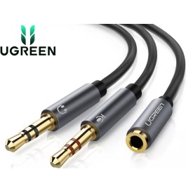 UGREEN 20899 3.5MM F/M TO 2 MALE Audio Cable