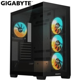 GIGABYTE GB-C500P PANORAMIC Stealth Tempered Glass Gaming Casing With 4 ARGB Fans