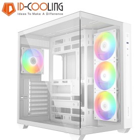 ID-Cooling VIEW Series 510 ARGB ATX Gaming Casing White With 4 ARGB Fans