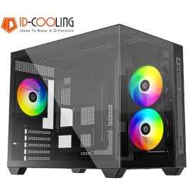 ID-Cooling VIEW 500 ARGB ATX Gaming Casing Black With 3 ARGB Fans
