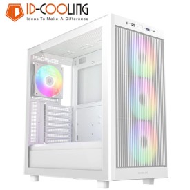 ID-Cooling WARE 510 ARGB ATX Gaming Casing White With 4 ARGB Fans