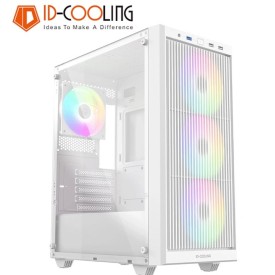 ID-Cooling WARE 310 ARGB ATX Gaming Casing White With 4 ARGB Fans