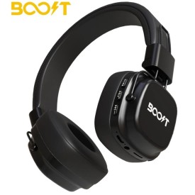 Boost Harmony Retro 40 Hours Play Time Wireless Headset Black
