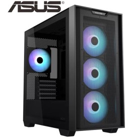 ASUS Prime A21 PLUS MicroATX Mesh 4 Pre Installed Fans Gaming Casing Black