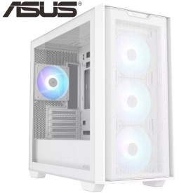 ASUS Prime A21 PLUS MicroATX Mesh 4 Pre Installed Fans Gaming Casing White