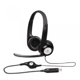 Logitech USB Headset H390 ClearChat Comfort Black with Mic
