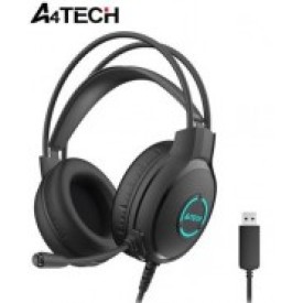 A4 Tech FH300U Neon Illuminate USB Stereo Headset Black