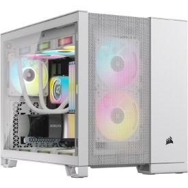 Corsair 2500D AIRFLOW Tempered Glass Mid-Tower Dual Chamber Gaming Casing - White