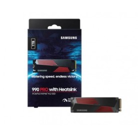 Samsung 990 PRO 1TB Heatsink M.2 SSD read/write speeds up to 7450/6900 MB/s PC and PS5 supports